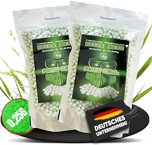 2 x 2000 BBS Bio Tracer Airsoft Softair Tactical 6mm 0,25g Rundkugeln Kugeln BB´s