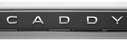 Volkswagen 2K7853687A2ZZ Schriftzug Caddy Aufkleber Emblem Heckklappe Logo Modellbezeichnung chrom glänzend, Länge: ca. 32.5 cm