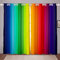 Loussiesd Regenbogen Fenstervorhang 245x140cm Marmor Streifen Bunt Mehrfarbig Blickdichte Vorhänge für Kinder Jungen Mädchen Microfaser Vorhänge Regenbogenstreifen