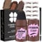 iMethod Augenbrauen Stempel und Augenbrauen Schablonen Kit Augenbrauen Stempel und Shaping Kit für Perfekte Braue, 20 Augenbrauenstempel Schablonen Kit, Langlebig, Wasserdicht, Light Brown
