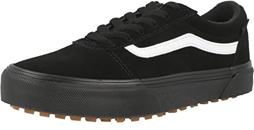 Vans Unisex Kid's Ward Vansguard Sneaker, Suede Black/Black, 2 UK (33 EU)