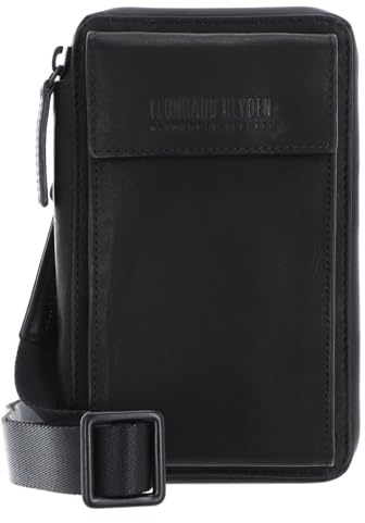 Leonhard Heyden Leder Handytasche Den Haag Handy-Umhängetasche 6764 Schwarz