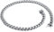 Epinki Kette Edelstahl Männer 55 cm, Herren Panzerkette Silber Metallketten Punk Breit 9MM Freundschaftsketten Jungs