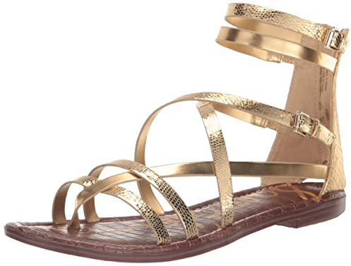 Sam Edelman Damen Gibbs Sandale, Bernstein Gold, 36 EU