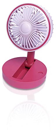 Prem-i-air Compact USB Rechargeable Desktop Cooling Fan with Adjustable Head, Quiet Motor, and Convenient USB Power and Lead