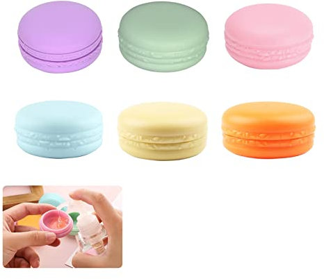 Small Travel Pots, 6PCS Travel Jars For Toiletries, 10ml Mini Cosmetic Jars Travel Pots For Toiletries Reusable Plastic Makeup Sample Pots with Leakproof Lids for Creams, Lotions, Condiments, Jewelry