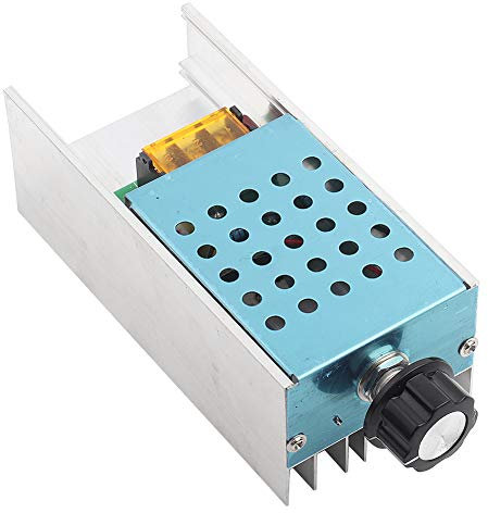 Jadeshay Regulador de Voltaje,AC220V 6000W Regulador de Velocidad Motor SCR Alta Potencia Controlador de Velocidad del Termostato