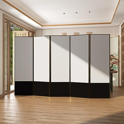 raumteiler paravent raumtrenner trennwand paravent Tragbarer, zusammenklappbarer Sichtschutz, freistehende 3/4/5-Panel-Wandteiler zur Raumtrennung, großer Bildschirmteiler for Schlafzimmer, Badezimmer