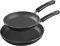 KICHLY Set of 2 Nonstick Induction Frying Pans, 20 and 28 cm Induction Hob Set, Bakelite Handles Firm Grip, Easy Cleaning (Grey)