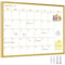 Golden Monatskalender, trocken abwischbar, Whiteboard für Wand, 40,6 x 30,5 cm, tragbarer Aluminiumrahmen, magnetischer Kalender, Whiteboard, Wandplaner, trocken abwischbare Tafel für Büro, Küche