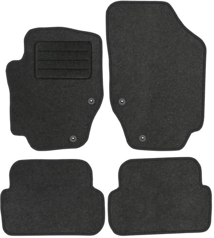 TEXER Textil Fußmatten Passend für Peugeot 307 CC 2001-2009 Cabrio ANTHRAZIT