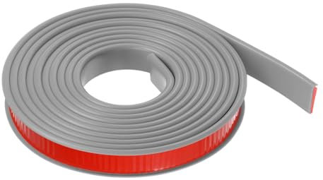 sourcing map U-Form Kantenband 23/32 x 9,8ft (18mm x 3000mm) Selbstklebendes TPE Flexibles Furnierkantenband Kantenschutz für Möbel Schrank Tisch Reparatur, Grau