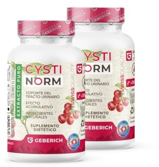 (2 Pacchi) Capsule CYSTINORM | Salute delle vie urinarie | D-Mannosio 720 mg + Estratto di mirtillo rosso 300 mg | Salute della vescica | Con corbezzolo e bioflavonoidi | Integratore Alimentare