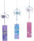 Toddmomy 3 StüCk Japanisches Windspiel Glas: Fuji Tempelwindglocke Wind Chimes Japanese FüR SonnenfäNger Kirschwindspiel