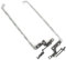 Jxjslp Replacement Left and Right LCD Screen Bracket Hinge for HP Chromebook 11 11A G8 EE Laptop Set TPN-Q232 L89768-001