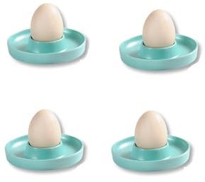 Kesper | Eierbecher, 4er Pack, Material: ø 10 x H 2 cm, Melamin, Maße: cm, Farbe: Blau | Der ideale Frühstücksbegleiter