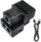 AMANKA RJ45 Splitter 1 auf 2 Erweiterungsadapter für LAN Switches, Gigabit Ethernet Splitter, Netzwerk Switches/Router/Hubs/Xbox/PS4/Smart TVs und andere Netzwerkgeräte
