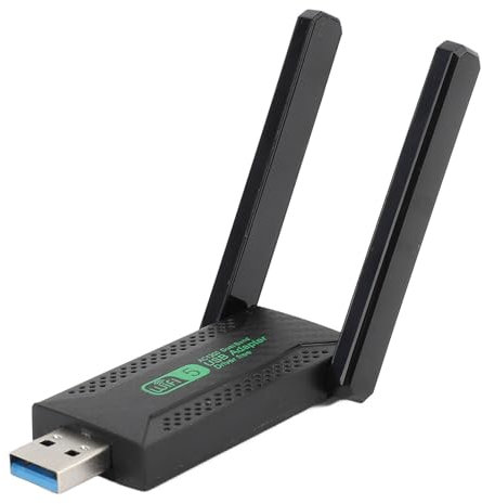 Dongle WiFi USB 3,0 de Alta Ganancia de 1300Mbps, Adaptador WiFi de Doble Banda de 2,4GHz/5GHz para PC/Escritorio/portátil, Compatible con 11/10/8/7/Vista/XP