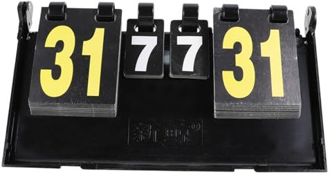 WOONEKY Anzeigetafel Für Sportspiele Punktezähler wasserdichte Tischanzeigetafel Für Basketballspiele