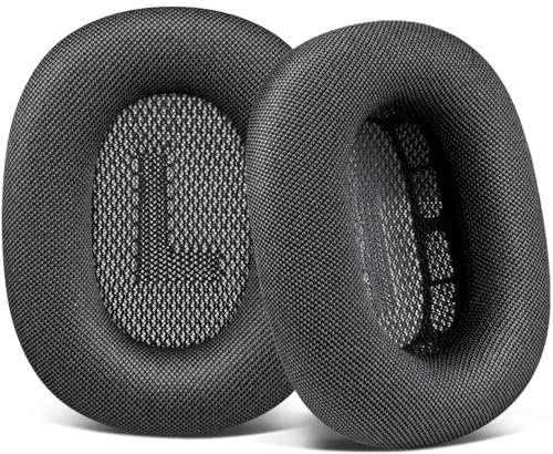 SOULWIT Ersatz Ohrpolster für AirPods Max Over-Ear-Kopfhörer, Ersatzpolster Polster mit strapazierfähigem Mesh-Stoff, weicherem Schaumstoff