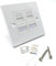 DRUT Cat6a Shielded Loaded Faceplate Tool-less for RJ45 Ethernet Cable (2 Ports)