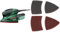 Bosch Multi Sander PSM 100 A (100W, in case) [Energy Class A] + Cleaning Fleece Set (2-Piece)