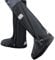 Amexo Schuhüberzieher Wasserdicht, Wasserdicht Überschuhe Schuhüberzieher Wiederverwendbare Faltbare Regenstiefel-Schuhabdeckun mit Reflektorstreifen für Regen Schnee Outdoor Rutschfester (L)