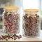 Yiter Glass Storage Jars, Vintage Airtight Storage Containers with Lids for Nuts, Tea, Beans, Large Capacity Storage Jar for Kitchen, Pantry, 2 Packs 700 ml