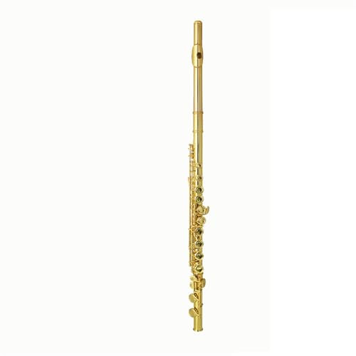 Querflöte Gold 16 Geschlossenes Loch 17 Offenes Loch Flöte C-Taste Professionelles Test-Leistungsinstrument(A)