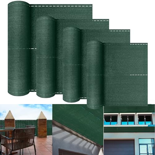 XMTECH Zaunblende HDPE Sichtschutznetz 2x10m Grün Windschutz Gartenzaun | Stabiles Gewebe mit Ösenrand, leicht zu montieren, geeignet für Garten, Sportplatz und landwirtschaftliche Bereiche