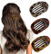 Ypkia Lot de 3 pinces à cheveux plates - Motif léopard - Grandes pinces à cheveux françaises - Antidérapantes - Pour cheveux épais