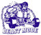 Engraving Decals Gorilla Logo Fitnesscenter Beast Mode Motivation Room 81x98.4cm Removable Without Leaving Glue XL DarkBlue
