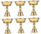 Ciieeo 1 Satz Leuchter Diffusor Lampe Lichter Korb Deckel Obst Ersatzteile Raumdeko Partydekoration Kerzenständer Kerzenmanschette Kerzenbecher Leichter Dochthalter Messing Golden 6 Stück