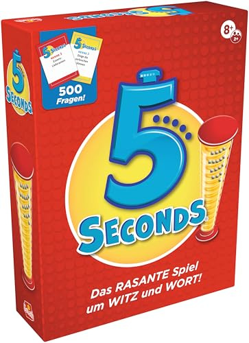 Goliath - 5 Seconds | Gesellschaftsspiel für Erwachsene und Kinder ab 8 Jahren, Fragen beantworten in 5 Sekunden, Geschenkidee, 2+ Spieler, Deutsch