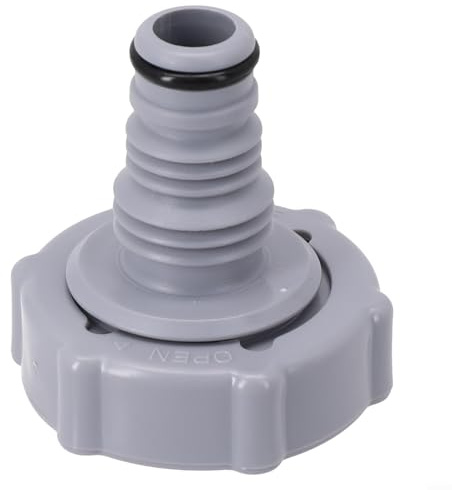 Pool Ablassventil P6H1419 Ersatzteil für Schwimmbadschlauch Adapter Grau Material Einfache Installation Langlebig Zuverlässig Entleerung Zubehör für oberirdische Außenpools