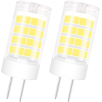 Zyrvolux GY6.35 LED Lampe 3W [30W Halogenersatz], AC/DC 12V, T4 / GY6.35 Bi-pin Base Warmweiß 3000k – für Pendelleuchten, Schreibtischlampen & Tischlampen, Deckenlampen, Außenbeleuchtung (2er-Pack)