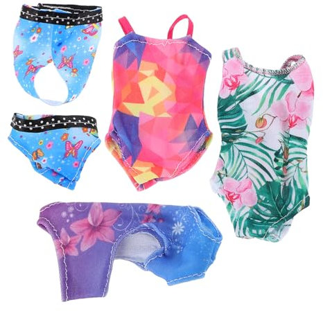 LALADEFIEE Ensembles Vêtements Maillots De Bain pour Poupée 30cm Tenues De Plage D'été Robes Mini Décoratives Accessoires De Mode pour Poupée