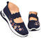 Men's Shoes Sale Slip on Sneakers Damen Orthopädische Walkingschuhe Atmungsaktiv rutschfest Sommerschuhe Mesh die Blumen Diabetiker Schuhe Breite orthopädische Sommerschuhe Damen Blau EU 40