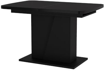 Vicco Ausziehbarer Esszimmertisch Fenaro, Schwarz, 120/160 x 80 cm