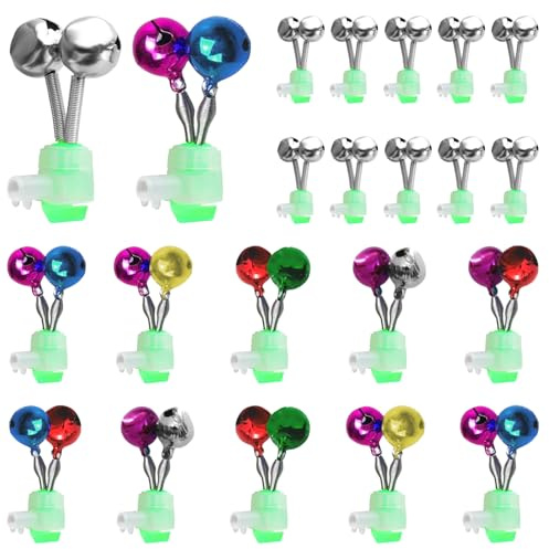 Sztqqing Campana per anguille, 20 pezzi, clip a spirale, accessori da pesca