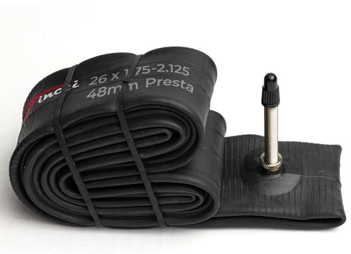 Fincci Cámara Bicicleta 26 Pulgadas - Сámara Bicicleta Carretera 26x1.75x1.95x2.0x2,1 Cámara de Aire Presta Válvula Interior 48mm para MTB Montaña Bici.