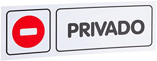 S21 Señalización PLA035.GN - Señal de privado multicolor