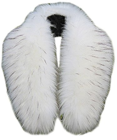 Modelshow Imitation Faux Fur Long Detachable False Collar Scarf Neck Wrap Neckerchiefs for Coat