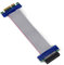 VBESTLIFE Powered Riser Cable, PCI-E Professional 1X 4X 8X 16X Male to Female VGA Graphics Card Flexible Riser Extension Ribbon Cable(PCI-E 4X to 4X)
