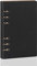 LANGING Klassisches nachfüllbares Notizbuch A5, Leder, 6 Ringe, Hardcover