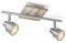Home Sweet Home Landhaus LED Deckenleuchte | Drift | 33.5/12/17.5cm | Matt-Nickel | 2 Flammig | Holz und Metall | Dimmbar | inkl. LED-Leuchtmittel | GU10 | 5W | 390lm | warmweißes Licht