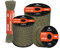 Abma Cord Paracord 620lbs 4mm 30M 100% Nylon Seil Typ 3 Schnur mit 9 Kern für Basteln, Camping, Survival, Outdoor - Max. 280kg - Reflektierende Armee Grün