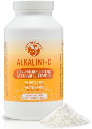 Alkaline for Life Buffered Vitamin C Powder, Corn-Free, L-Ascorbate