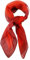TigerTie Damen Chiffon Nickituch in rot dunkelrot mit Bordüre - Größe 58 cm x 58 cm