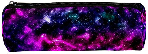 Starfield Nebula Colorful Starry Galaxy Pattern Pencil Bag Pen Case Stationary Case Pencil Pouch Desk Organizer Makeup Cosmetic Bag for School Office